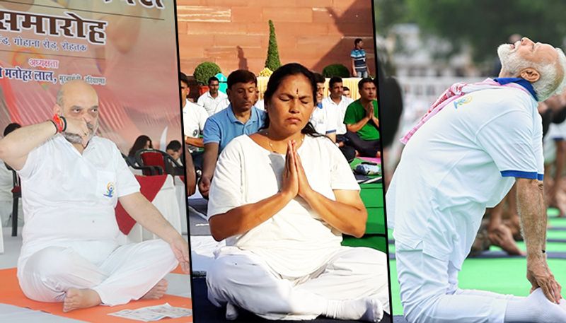 Yoga Day 2019 From Pm Modi To Hd Deve Gowda Yoga Unites All