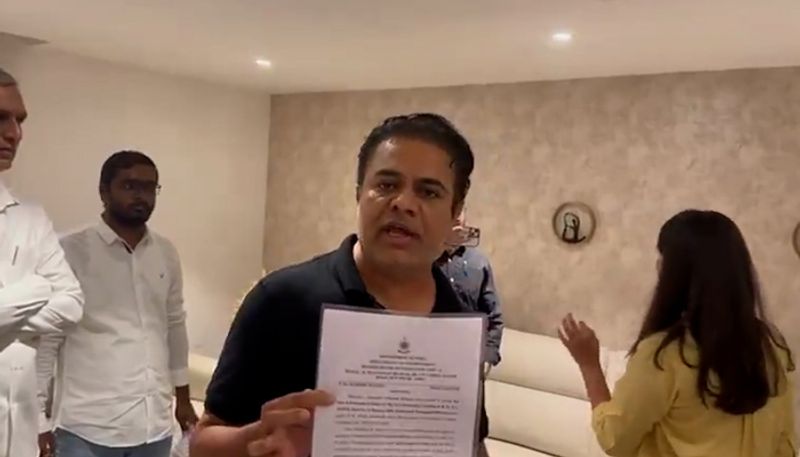 Viral video shows BRS leaders, KTR Rao intimidating ED officials while detaining K Kavitha (WATCH)