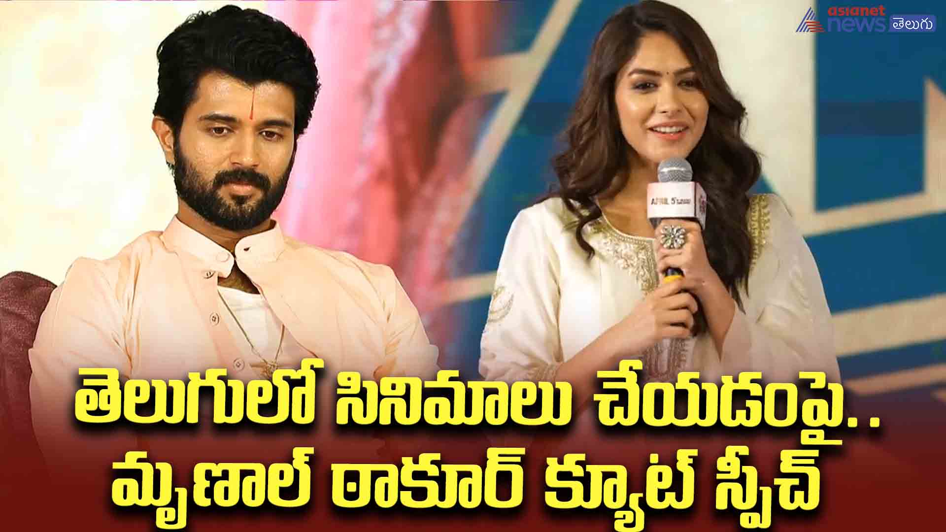 తెలుగులో సినిమాలు చేయడంపై.. మృణాల్ ఠాకూర్ క్యూట్ స్పీచ్