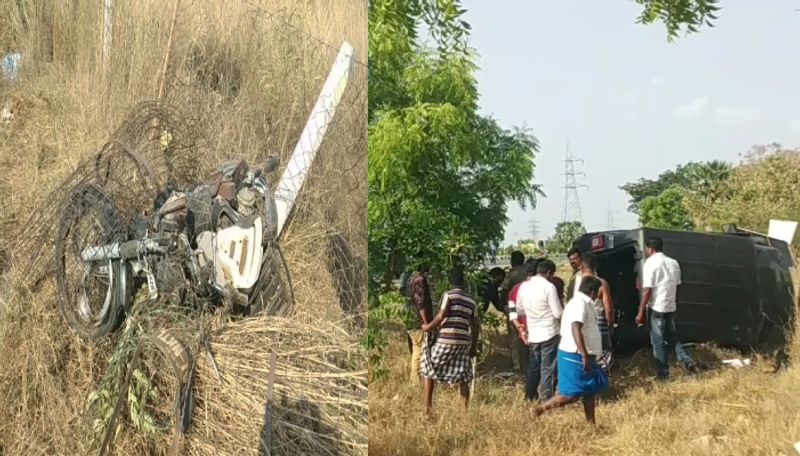 Accident : நாங்குநேரி அருகே நடந்த கோர விபத்து - பைக் மீது பின்னல் வந்த கார் மோதி இருவர் உடல் நசுங்கி பலி!