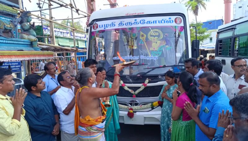 Palani Murugan Temple : பழனி முருகன் கோவில் - 26 லட்சம் ரூபாய் செலவில் பேருந்து வழங்கி அசத்திய பக்தர்!