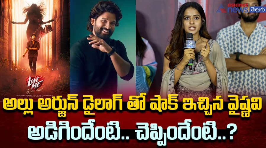 అల్లు అర్జున్ డైలాగ్ తో షాక్ ఇచ్చిన వైష్ణవి.. అడిగిందేంటి.. చెప్పిందేంటి..?
