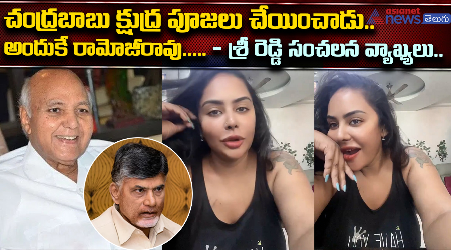 చంద్రబాబు క్షుద్ర పూజలు చేయించాడు.. అందుకే రామోజీరావు..... శ్రీ రెడ్డి సంచలన వ్యాఖ్యలు..
