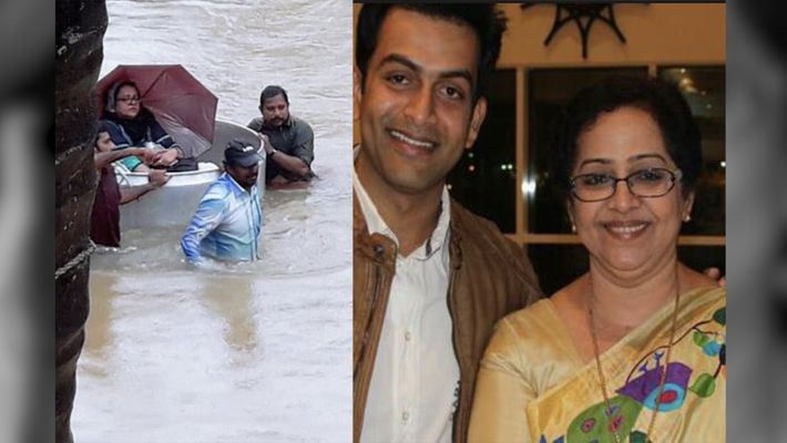 Image result for Actor Prithviraj's mother rescued!