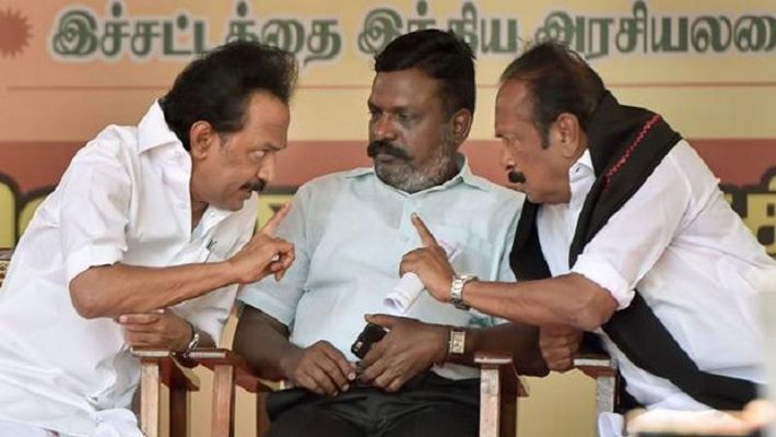 Pmk in DMK alliance ..? Vck intends to leave... Thirumavalavan who caused a stir