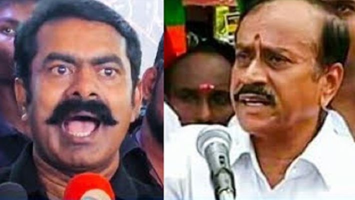 Image result for seeman vs h raja