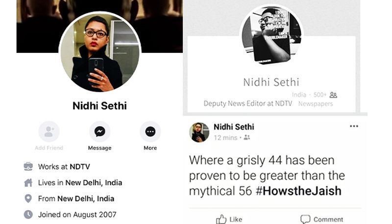 NDTV deputy news editor suspended after post in support of Jaish-e-Mohammed  over Pulwama massacre