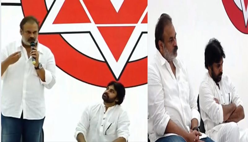janasena party co ordination committee incharge nagababu praises pawan kalyan