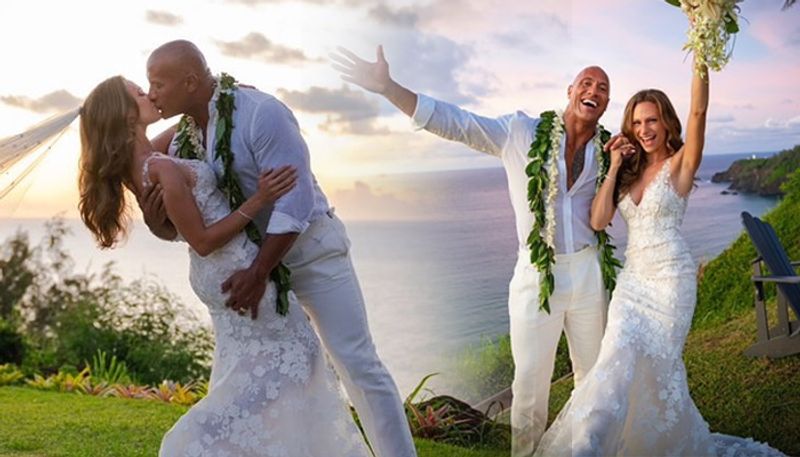 dwayne johnson married lauren hashian