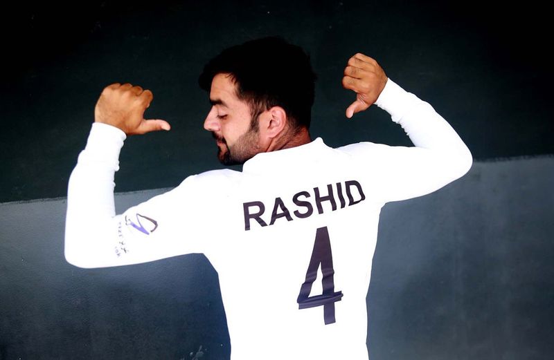 afghanistan captain rashid khan record in test cricket