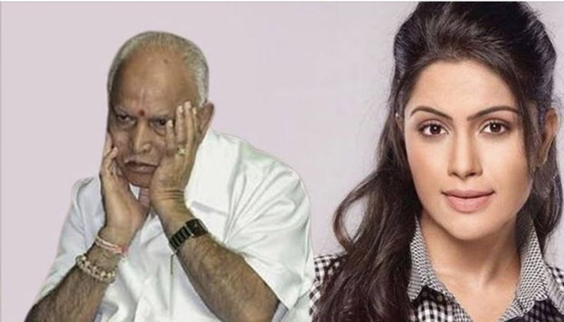 heroine sonugowda counter to karnataka cm