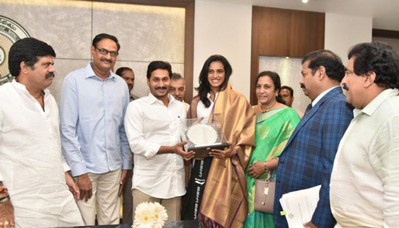 PV Sindhu met AP CM YS Jagan Mohan Reddy in Amaravati