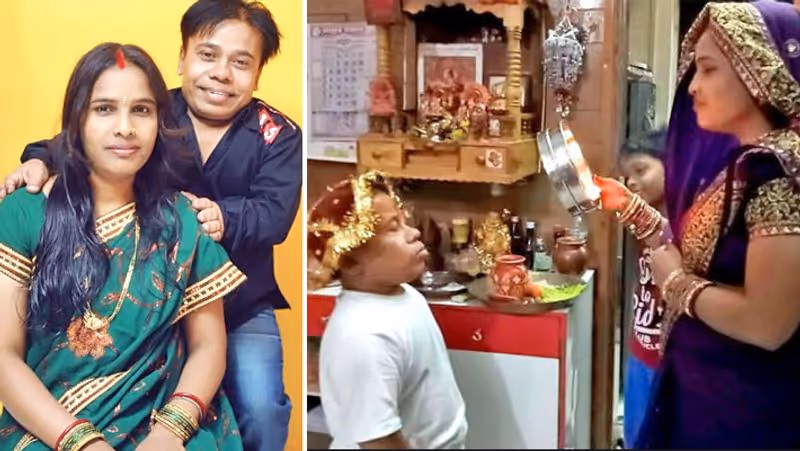 पत्नी से 2 फीट छोटा है 46 साल का ये ...