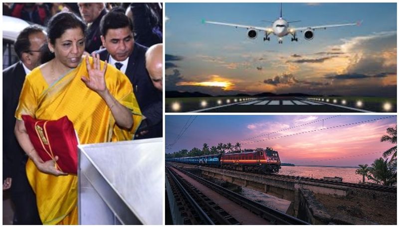 Union Budget 2020 new airports and ppp model trains