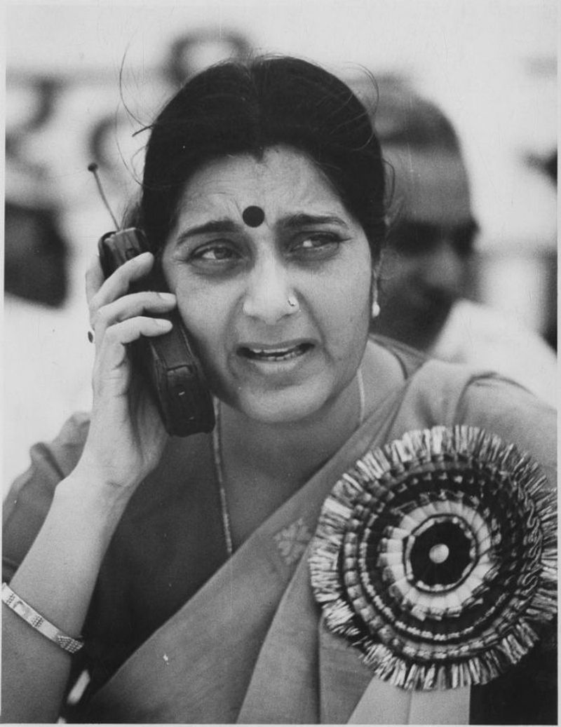 20 Rare Photographs Of Sushma Swaraj's Early Days With The BJP