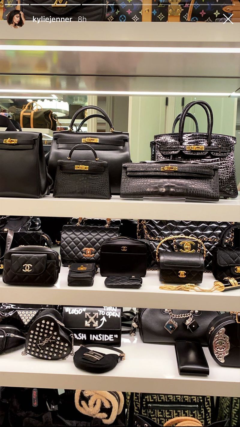 Kylie Jenner flaunts her $500K purse collection