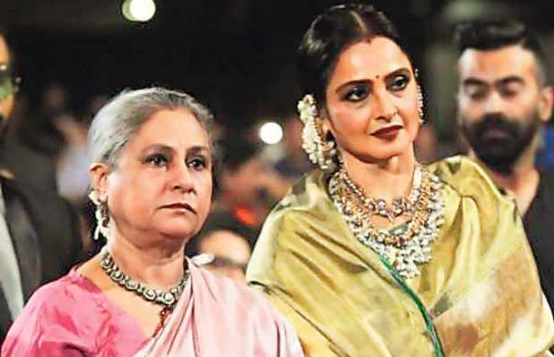 Jaya Bachchan and Rekha