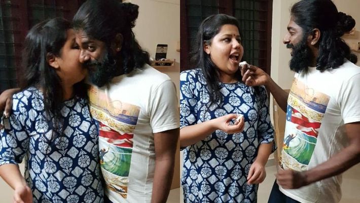 sneha sreekumar about first birthday celebration after marriage