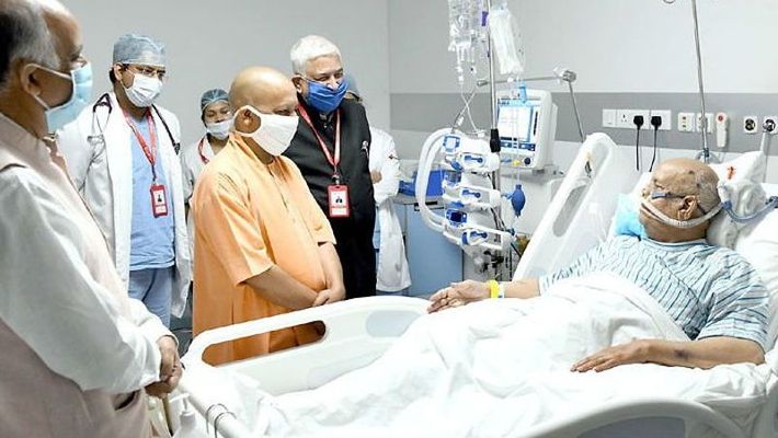 madhya pradesh governor lalji tandon on ventilator in lucknow hospital kpr