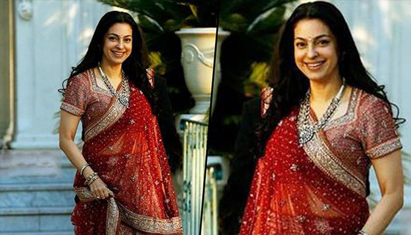 <p>Juhi Chawla</p> <p>The actress has a charming face, and intense will power. Juhi was pregnant with her first child while shooting her movie Aamdani Attani Kharchaa Rupaiyaa, and when she was shooting Jhankaar Beats, Juhi was seven months pregnant with her second child.</p> 