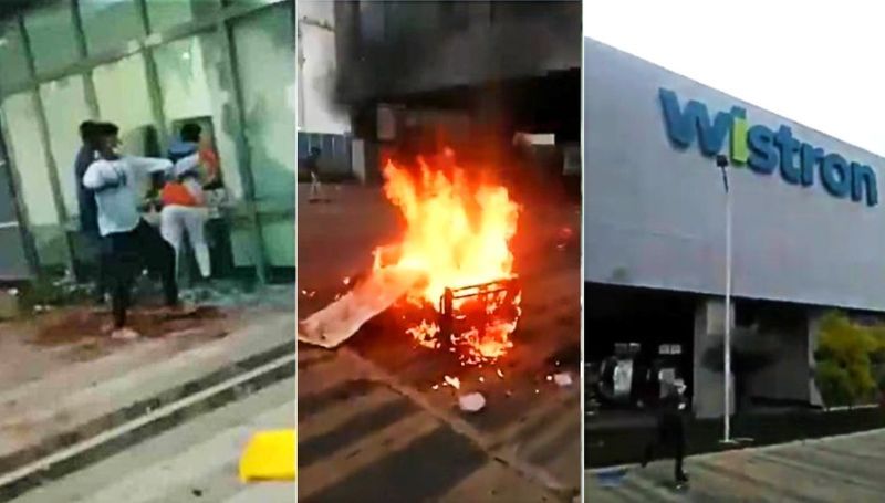 കര്‍ണാടകത്തിലെ ഐഫോണ്‍ നിര്‍മ്മാണ പ്ലാന്റ് തല്ലിത്തകര്‍ത്ത തൊഴിലാളി രോഷം;  പിന്നില്‍ എന്ത്.! | Violence breaks out at Wistron Corp iPhone  manufacturing plant near Bengaluru