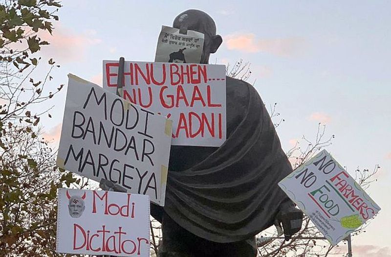 Gandhi statue in Washington, DC vandalised by Khalistan backers