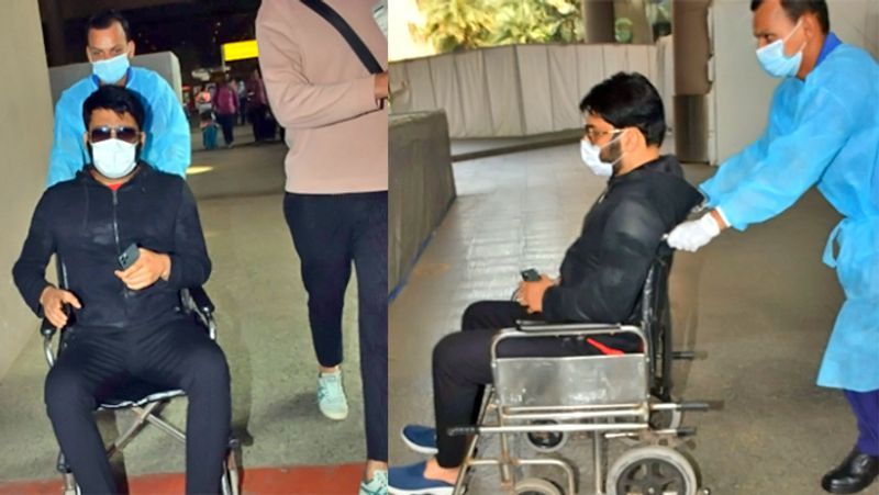 कपिल शर्मा को व्हीलचेयर पर देख घबराए उनके चाहनेवाले, पूछा- दो हफ्तों से  नहीं दिखे, क्या हुआ? | Kapil Sharma Spotted on Wheelchair in Airport KPG