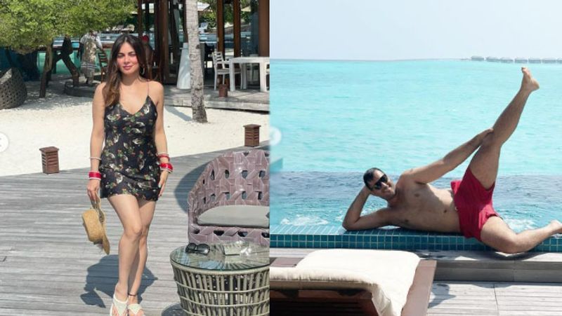 Shraddha Arya wears black bikini, red chooda as she vacations with