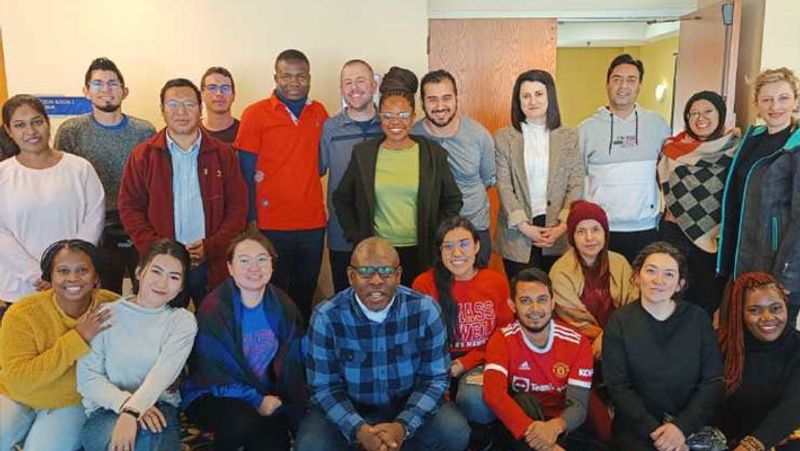 Sudhan with other Fulbright scholars