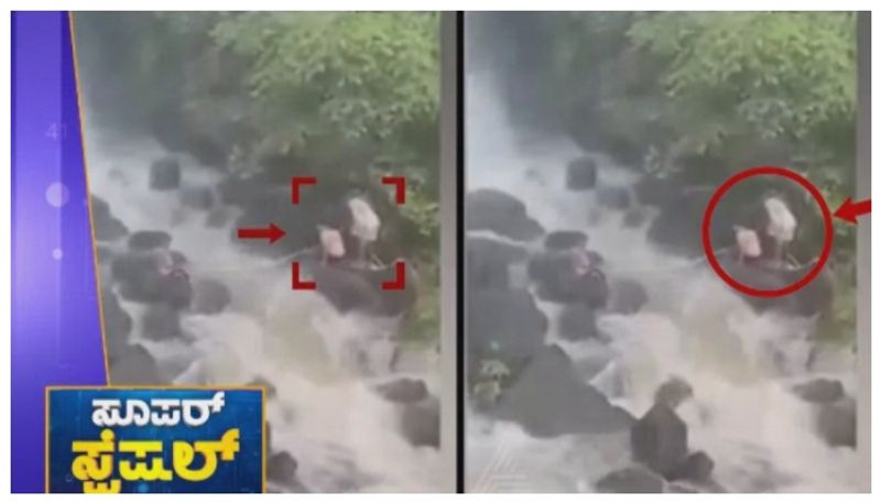 ಪ್ರವಾಹದ ನೀರ ಮಧ್ಯೆ ಹೆತ್ತಮ್ಮ ಮಾಡಿದ್ದೇನು..? ದೇವರೆ ಕಾಪಾಡಪ್ಪ ಅಂತ ಹೇಳಿ ಈ ಯುವಕ ಮಾಡಿದ್ದೇನು..!