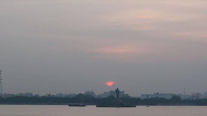 hussain sagar lake a sad story of dryness and decline hussain sagar lake a sad story of