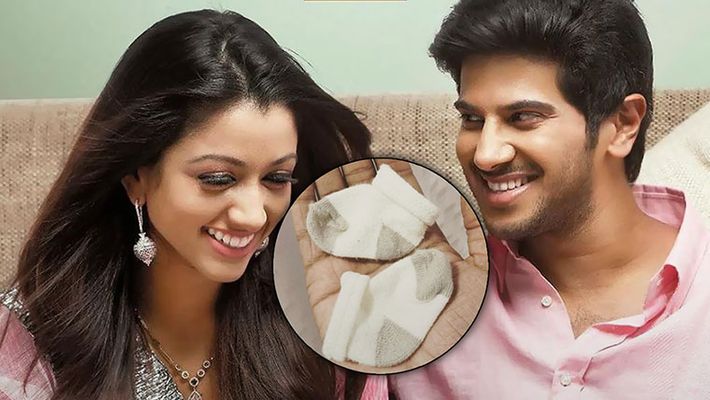 'Tiny in my hands, big on her feet' This is Dulquer Salmaan's cute take