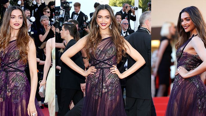 Cannes 2017 Deepika Padukone Wins Red Carpet In A Sexy Sheer Gown