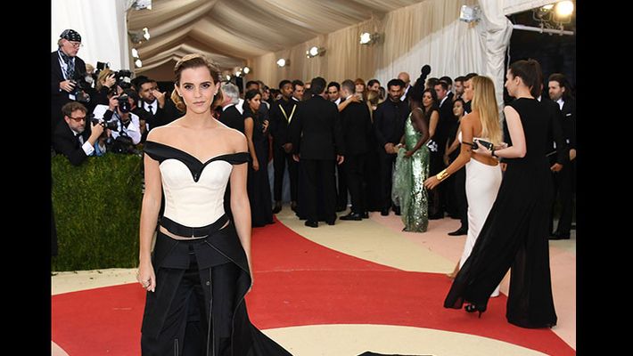 Emma Watson Wears Outfit Of Trash Recycled Bottles At Met Gala