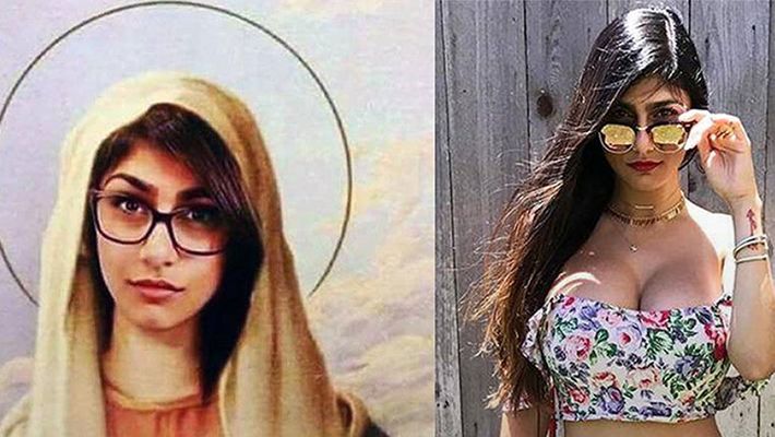 Mia Khalifa Hijab Porn - Mia Khalifa stirs up religious controversy with this image