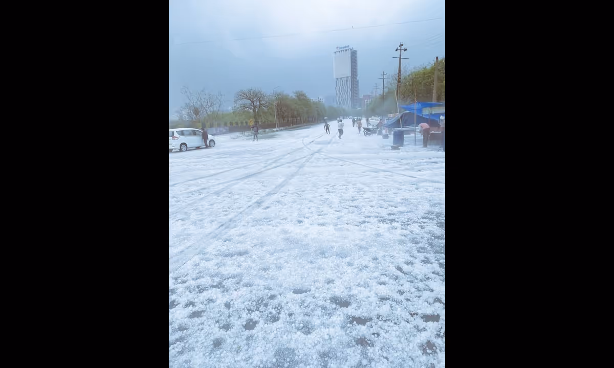 Why it hailed yesterday in NCR, when it is not even that cold