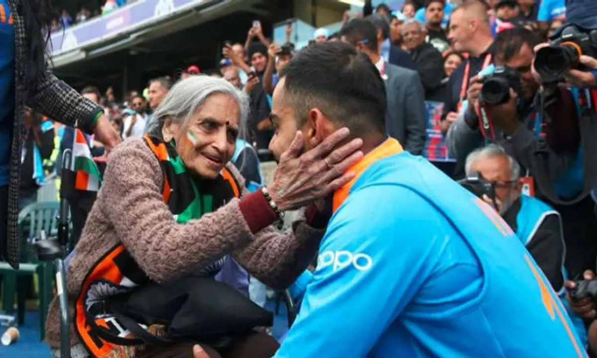 87 साल की बुजुर्ग महिला क्रिकेट फैन ने जीता सभी का दिल, खुद मिलने पहुंचे कप्तान कोहली