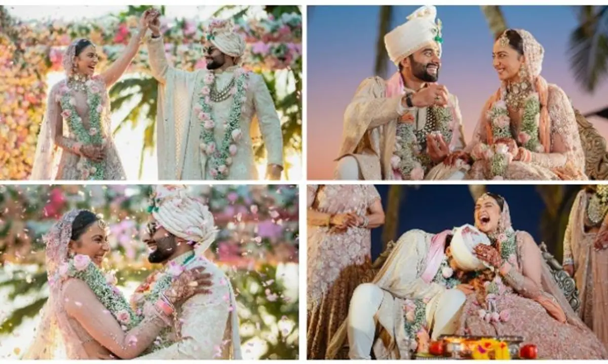 रकुल प्रीत संग जैकी ने लिए सात फेरे, बेहद खूबसूरत दिखीं जैकी की दुल्हनियां...