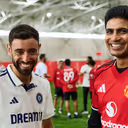 ENG vs IND: Team India, Manchester United Stars Enjoy Friendly Crossover ahead of Old Trafford Test