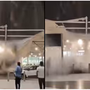 Delhi airport viral video: Terminal 1 shade collapses after heavy rain (WATCH)