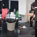 This is No 'Trash Talk': These Robot Bins Catch, Clean and Joke With You (WATCH)