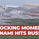 Unbelievable Footage Shows Moment Tsunami Hits Russian Coast After Kamchatka Quake