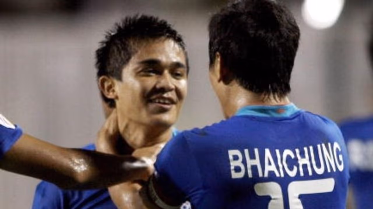 Sunil Chhetri and Bhaichung Bhutia