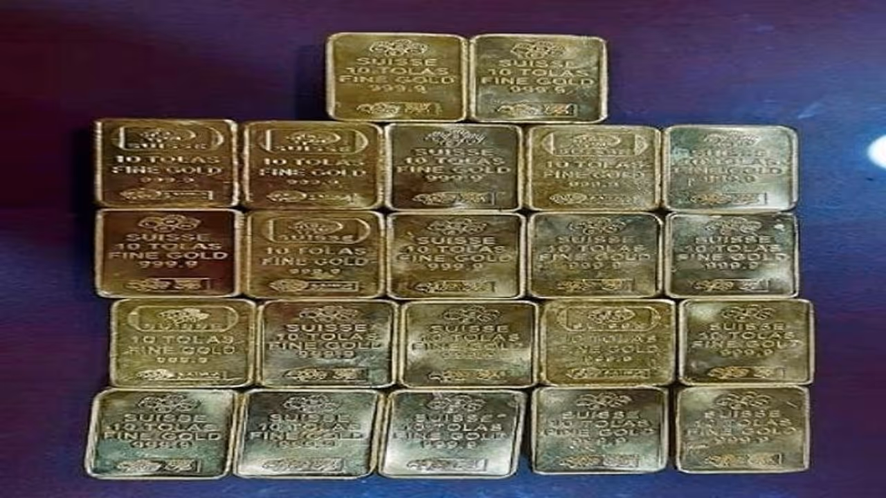 22 gold biscuits hidden in toilet flush tank of amausi airport