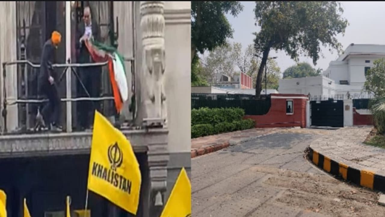 India removes all external security Barricades Bunkers PCR Vans in front of the British High commission 