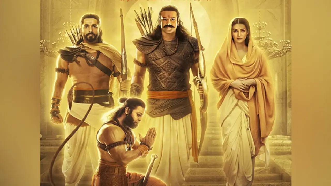 south star prabhas and kriti sanon film adipurush new poster released KPJ south star prabhas and kriti sanon film adipurush new poster released KPJ