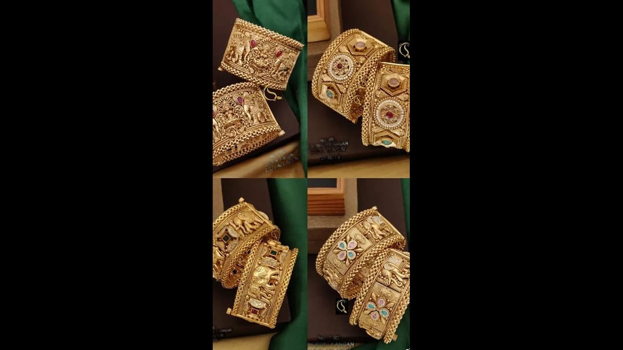 trending golden kada designs 2024 trending golden kada designs 2024