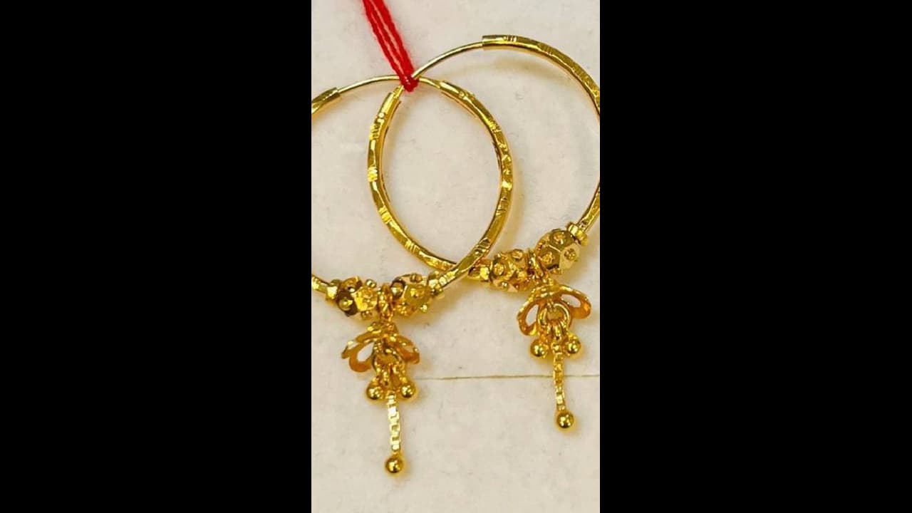 golden jhala jhumka latest design golden jhala jhumka latest design