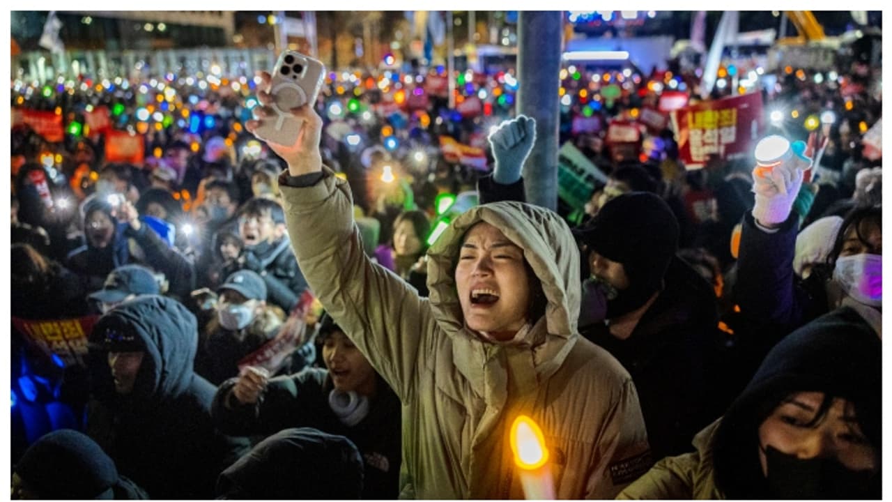 South Korean martial law protest South Korean martial law protest
