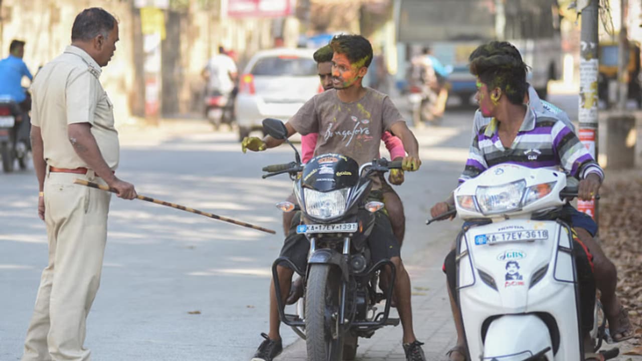 Triple Riding Challan